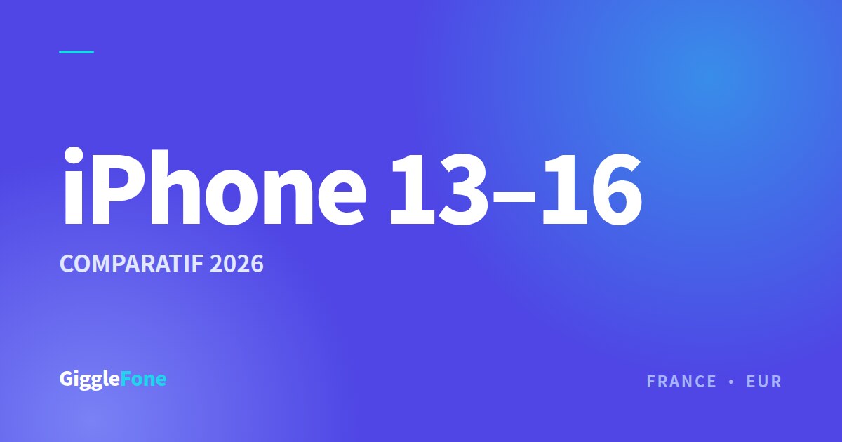 iPhone 13, 14, 15 ou 16 en 2026 : quelle génération choisir ?