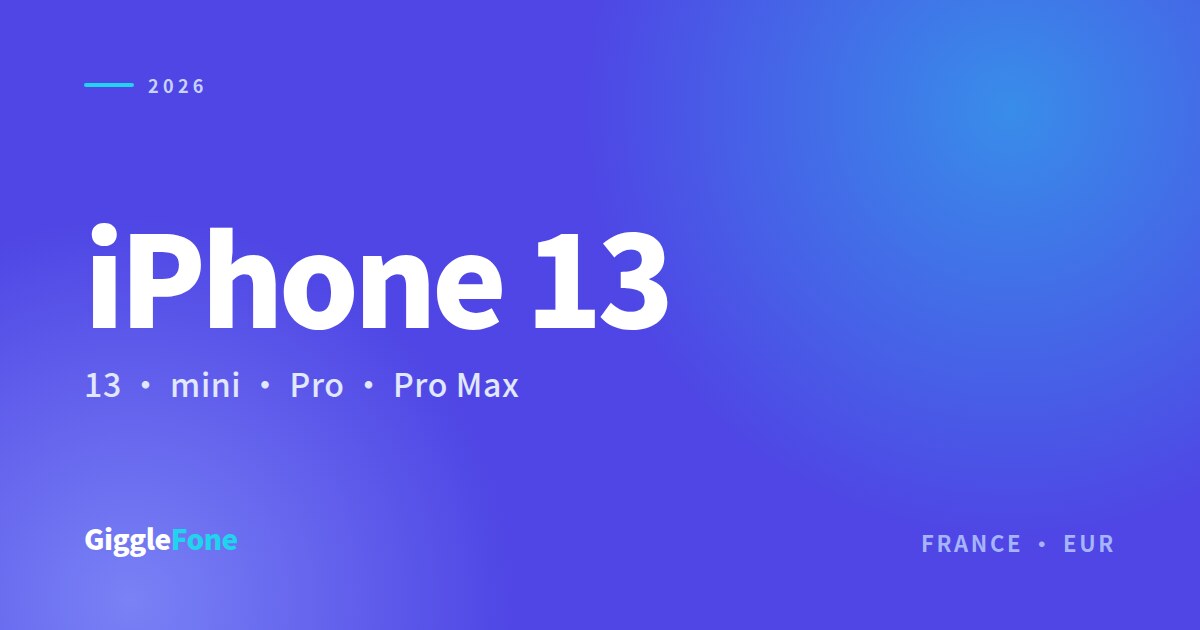 iPhone 13, 13 mini, 13 Pro, 13 Pro Max en 2026 : lequel choisir ?